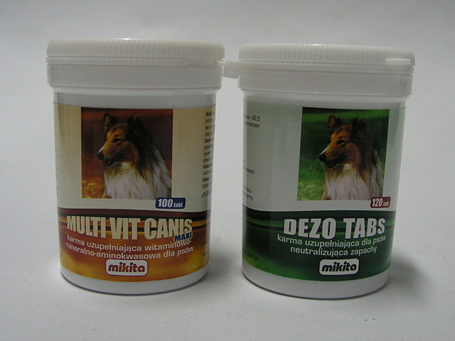 MIK 15, MIK 05, MIKITA MULTI VIT CANIS MAXI, DEZO TABS