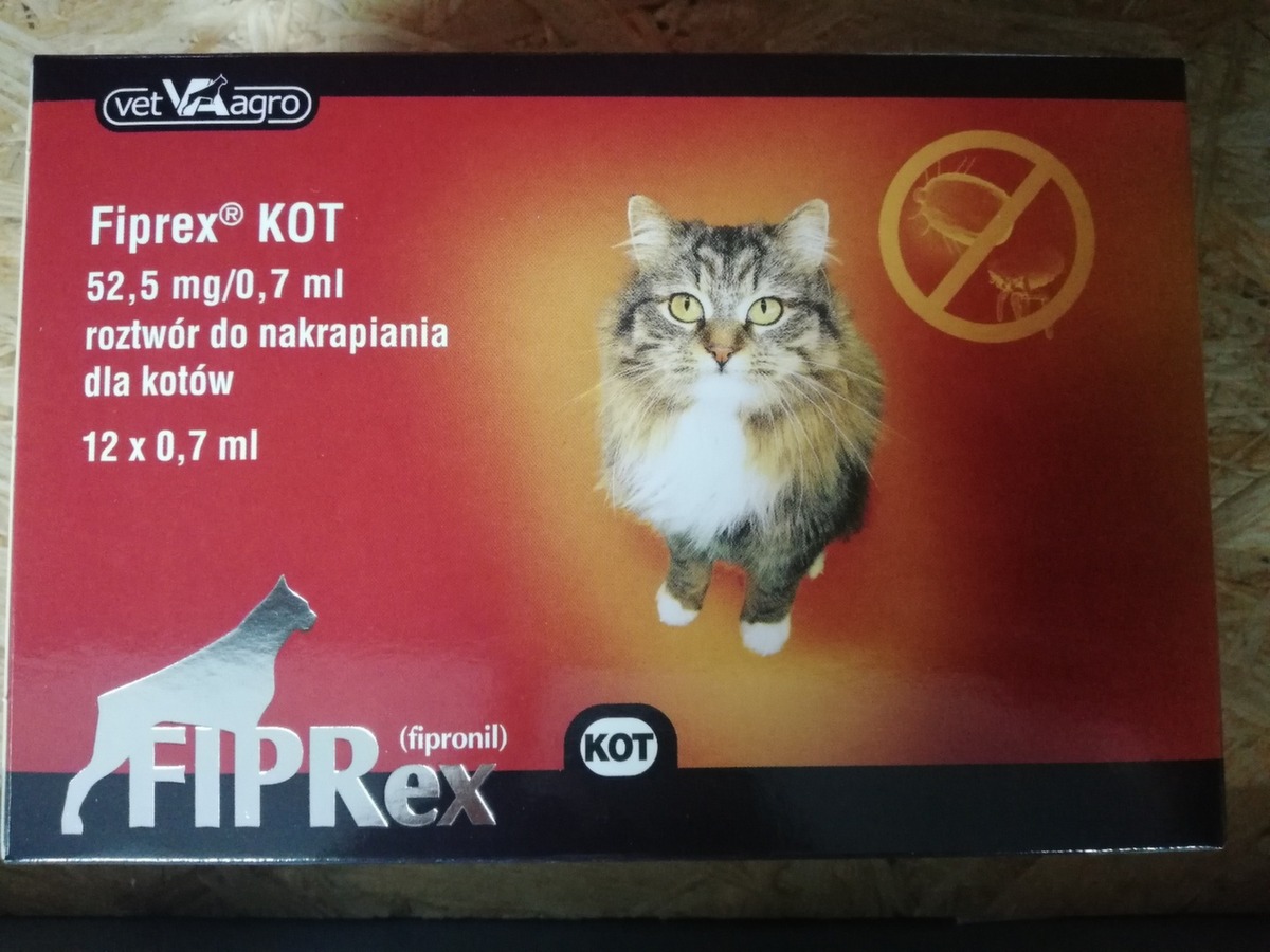 Fiprex - krople przeciw pchłom i kleszczom 
